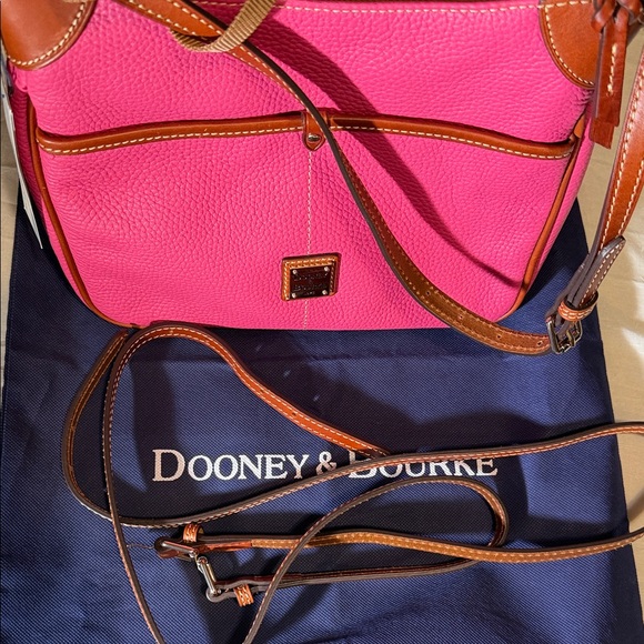 Dooney & Bourke Pink and Tan Shoulder Bag - Picture 7 of 10